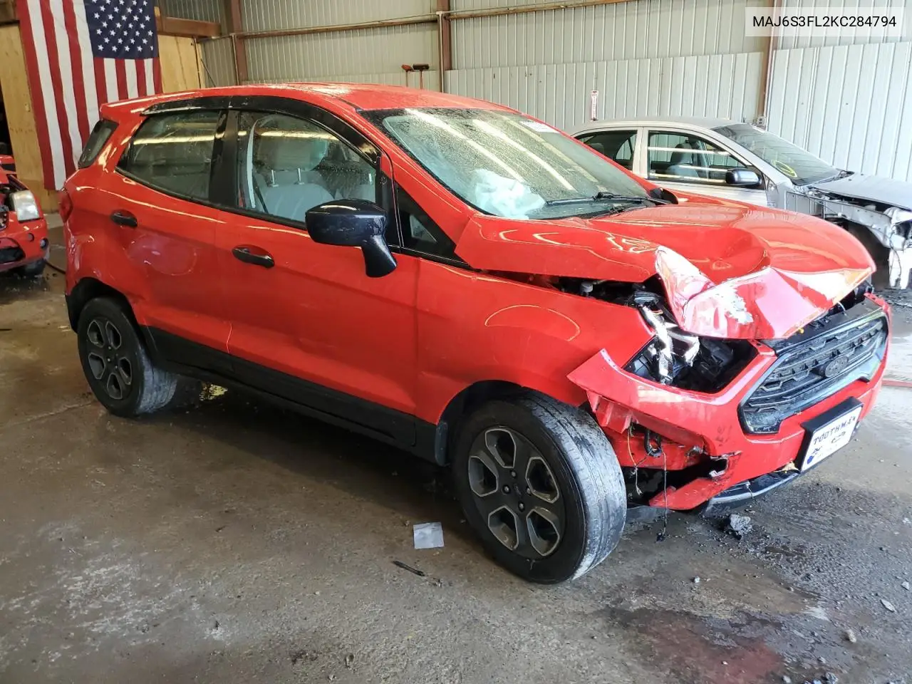 2019 Ford Ecosport S VIN: MAJ6S3FL2KC284794 Lot: 62328605