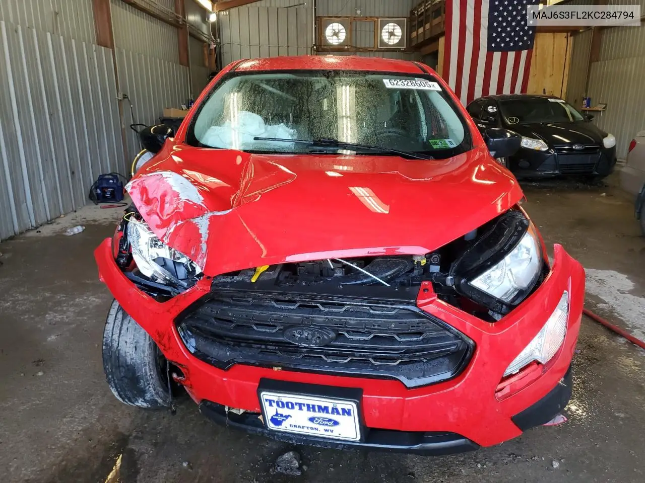 2019 Ford Ecosport S VIN: MAJ6S3FL2KC284794 Lot: 62328605