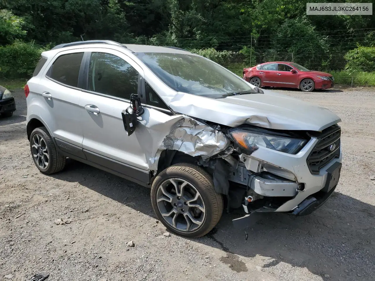 2019 Ford Ecosport Ses VIN: MAJ6S3JL3KC264156 Lot: 62353135