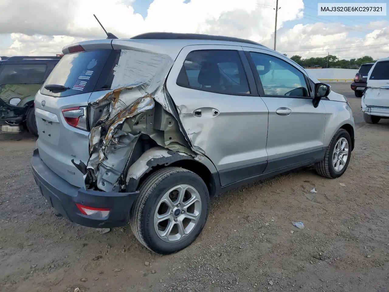 2019 Ford Ecosport Se VIN: MAJ3S2GE6KC297321 Lot: 62649395