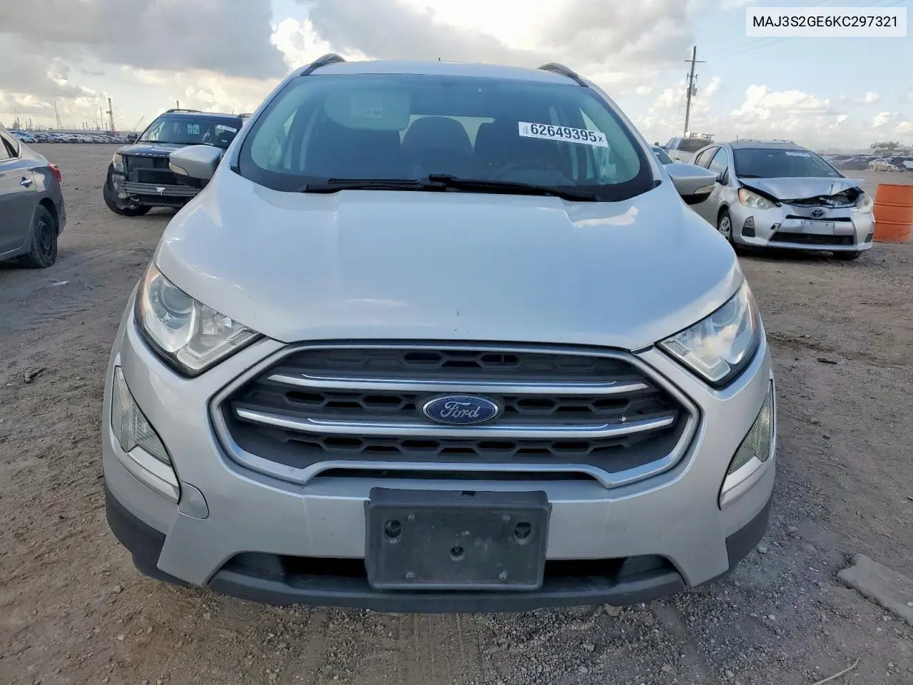 2019 Ford Ecosport Se VIN: MAJ3S2GE6KC297321 Lot: 62649395