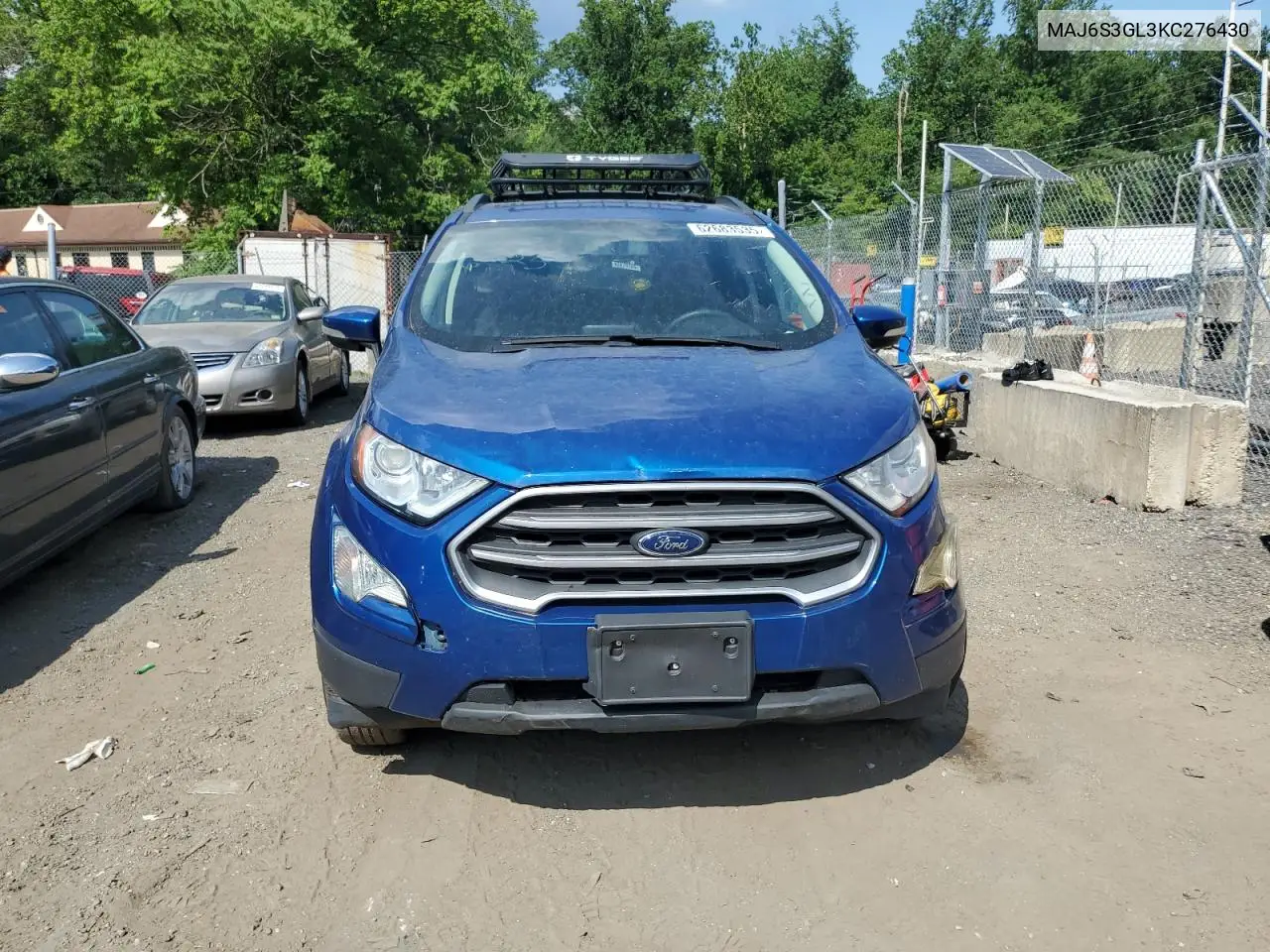 2019 Ford Ecosport Se VIN: MAJ6S3GL3KC276430 Lot: 62683535