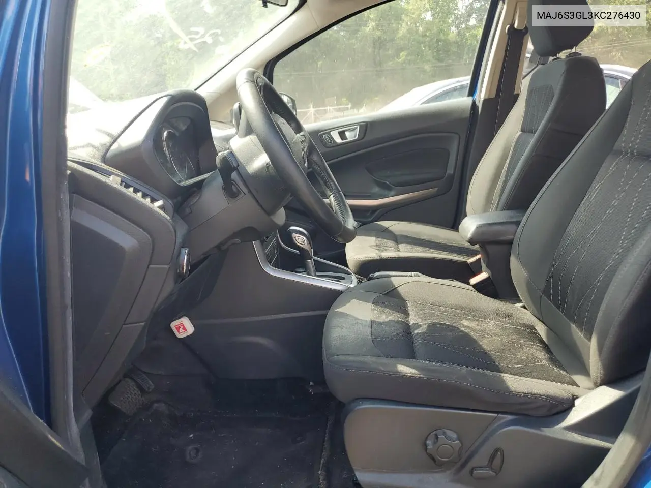 2019 Ford Ecosport Se VIN: MAJ6S3GL3KC276430 Lot: 62683535