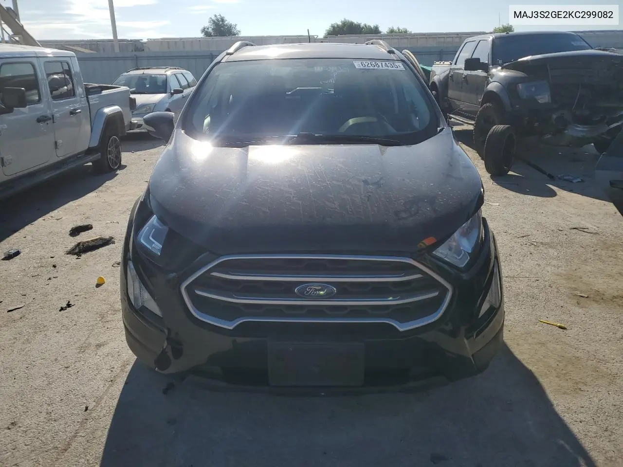 2019 Ford Ecosport Se VIN: MAJ3S2GE2KC299082 Lot: 62687435