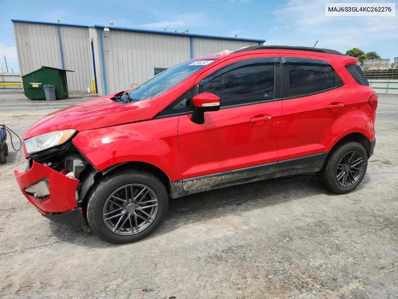 2019 Ford Ecosport Se VIN: MAJ6S3GL4KC262276 Lot: 62944345