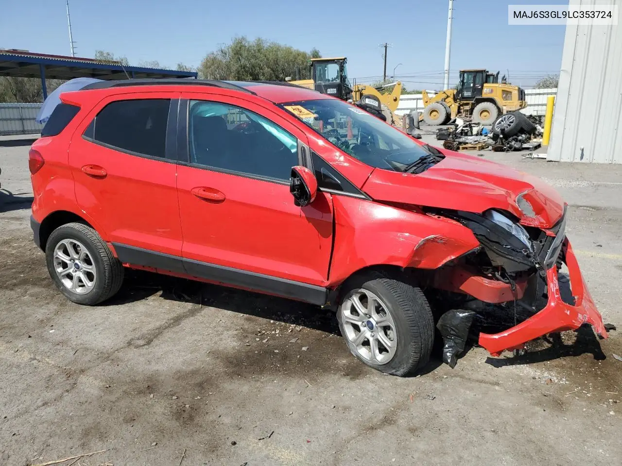 2020 Ford Ecosport Se VIN: MAJ6S3GL9LC353724 Lot: 59585635