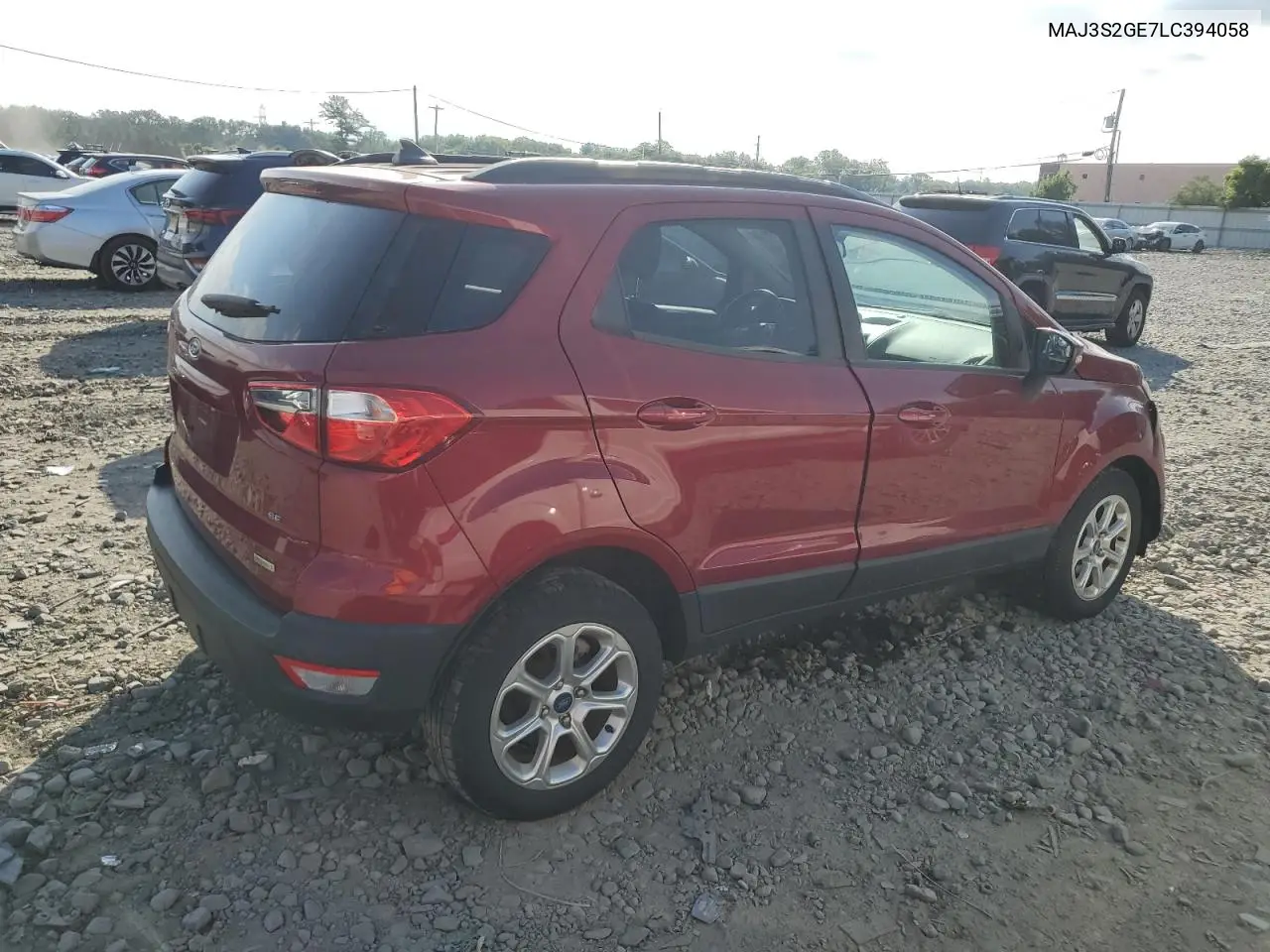2020 Ford Ecosport Se VIN: MAJ3S2GE7LC394058 Lot: 61916915