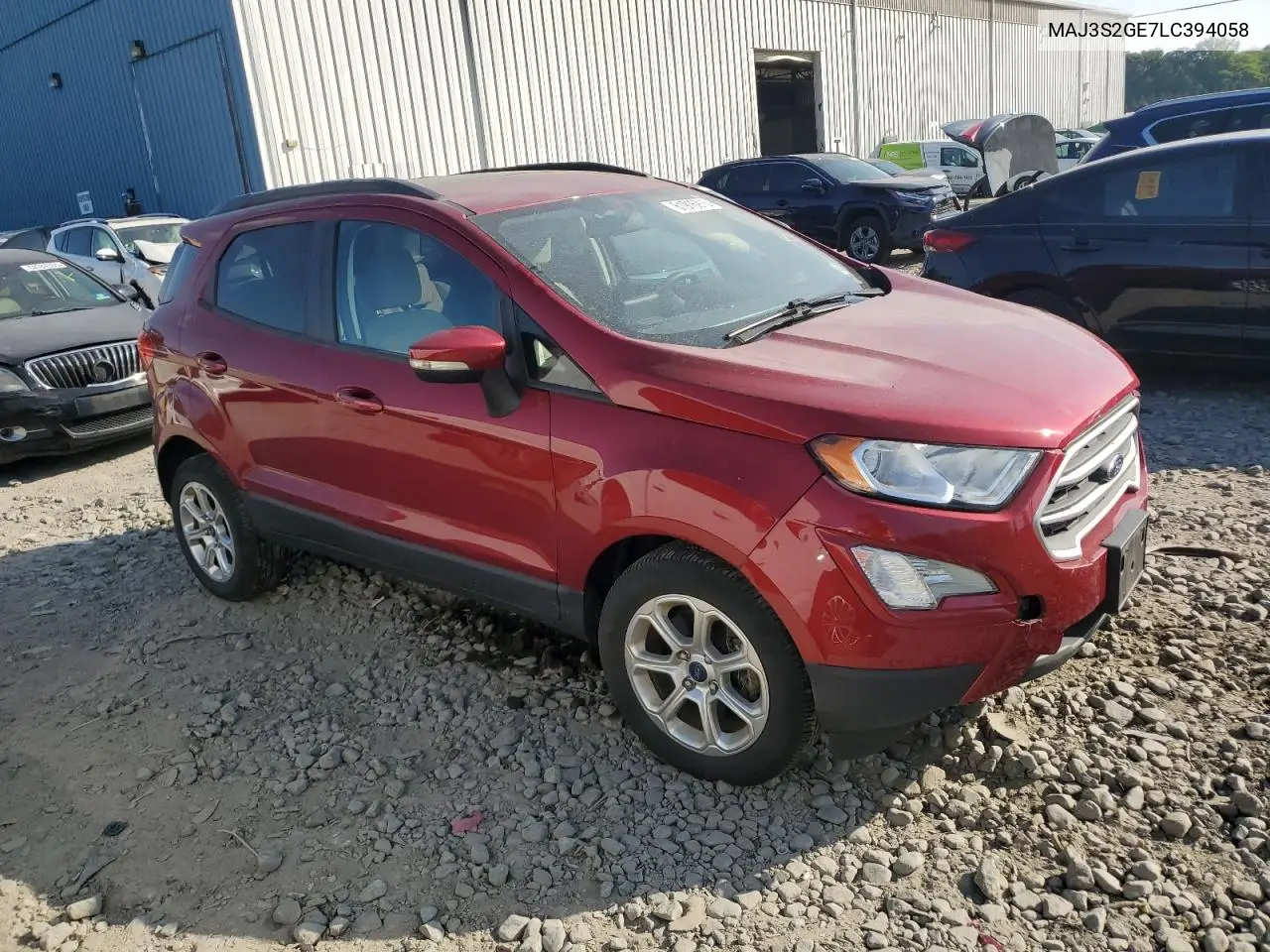 2020 Ford Ecosport Se VIN: MAJ3S2GE7LC394058 Lot: 61916915