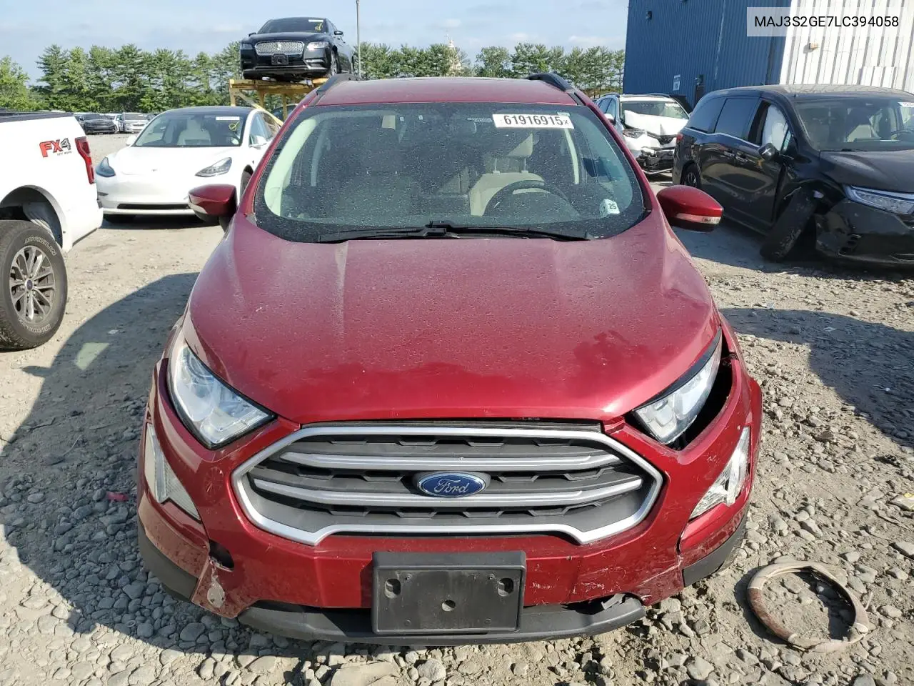 2020 Ford Ecosport Se VIN: MAJ3S2GE7LC394058 Lot: 61916915