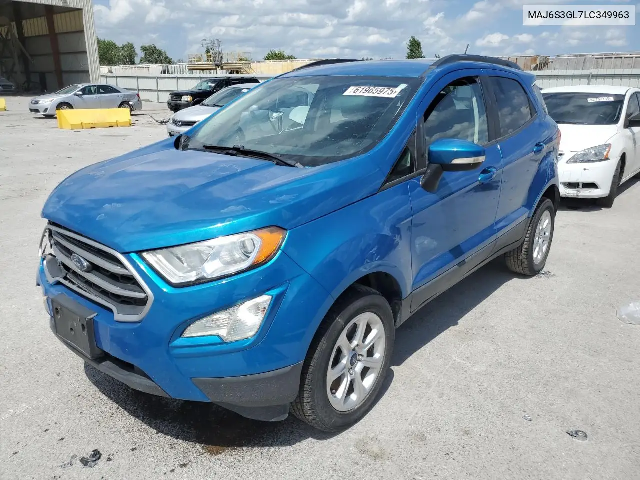 2020 Ford Ecosport Se VIN: MAJ6S3GL7LC349963 Lot: 61965975