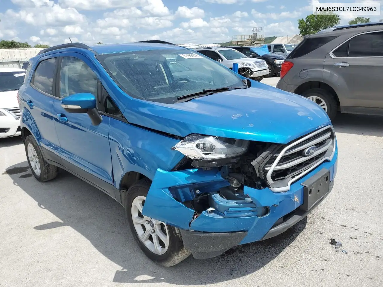 2020 Ford Ecosport Se VIN: MAJ6S3GL7LC349963 Lot: 61965975