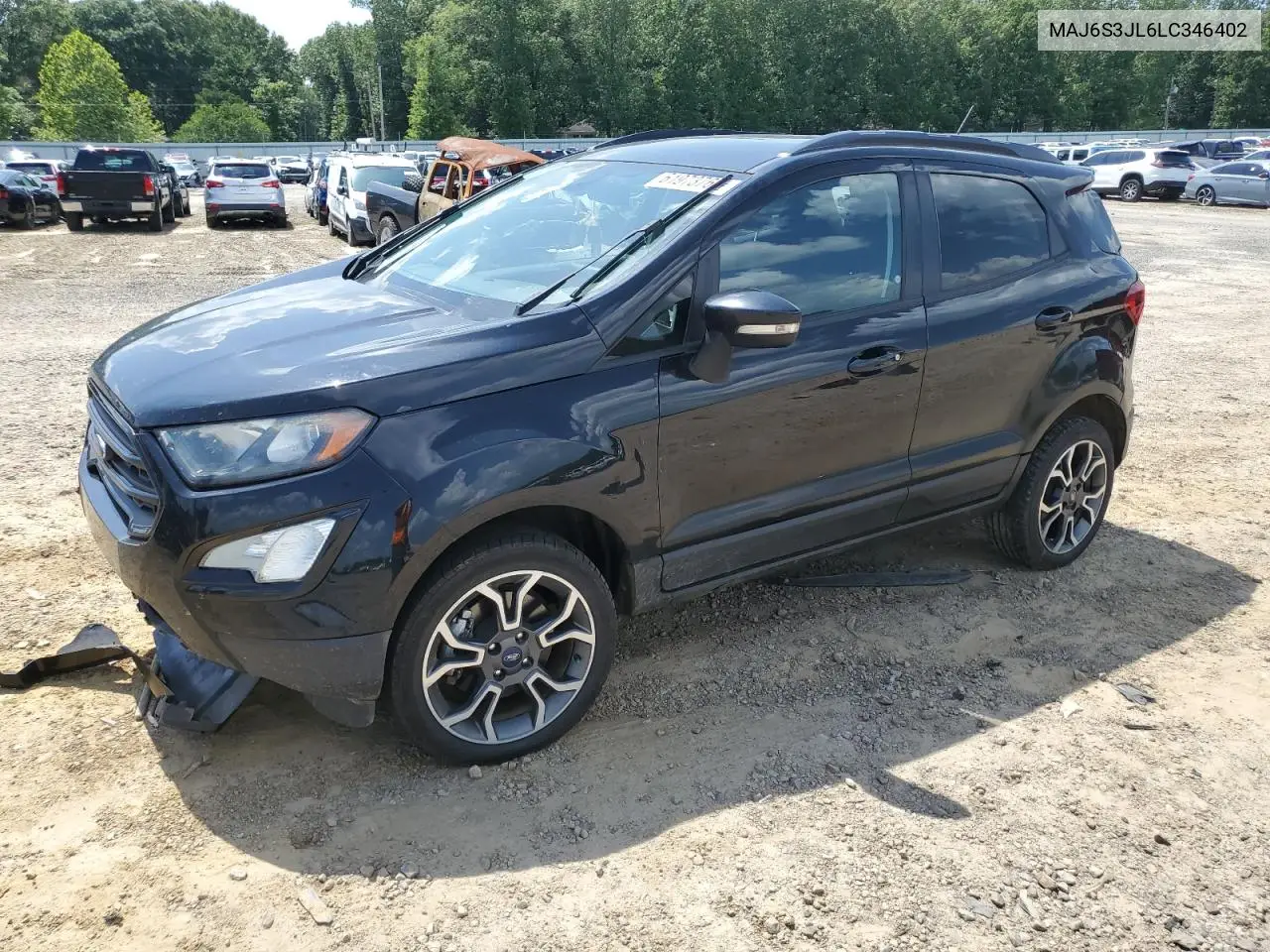 2020 Ford Ecosport Ses VIN: MAJ6S3JL6LC346402 Lot: 61973765