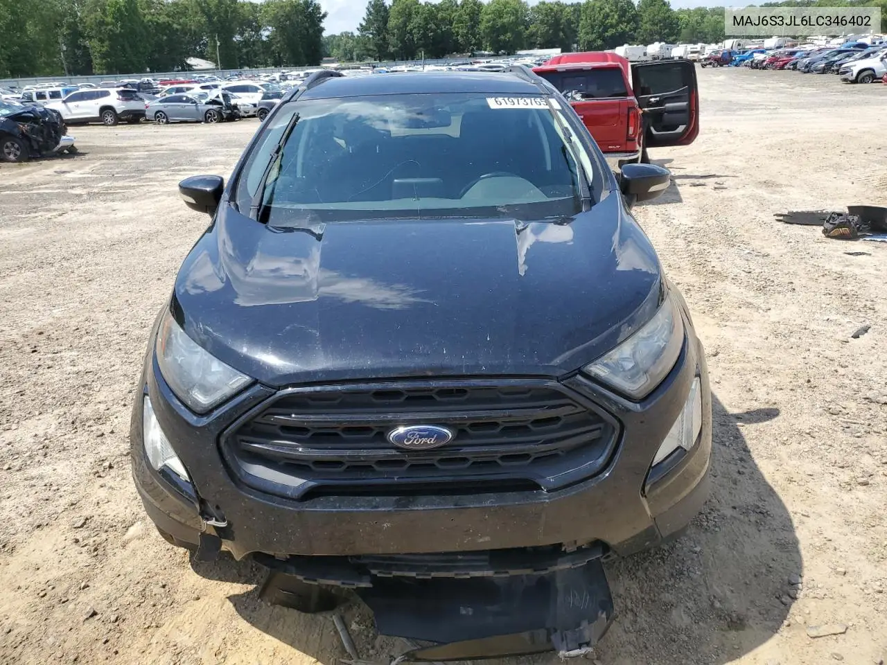 2020 Ford Ecosport Ses VIN: MAJ6S3JL6LC346402 Lot: 61973765