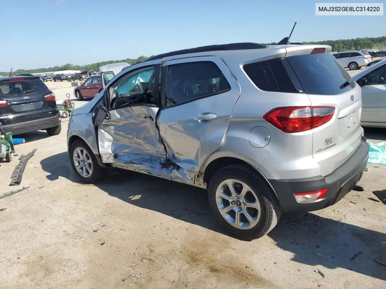 2020 Ford Ecosport Se VIN: MAJ3S2GE8LC314220 Lot: 62171125