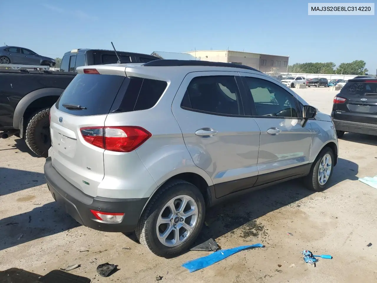 2020 Ford Ecosport Se VIN: MAJ3S2GE8LC314220 Lot: 62171125