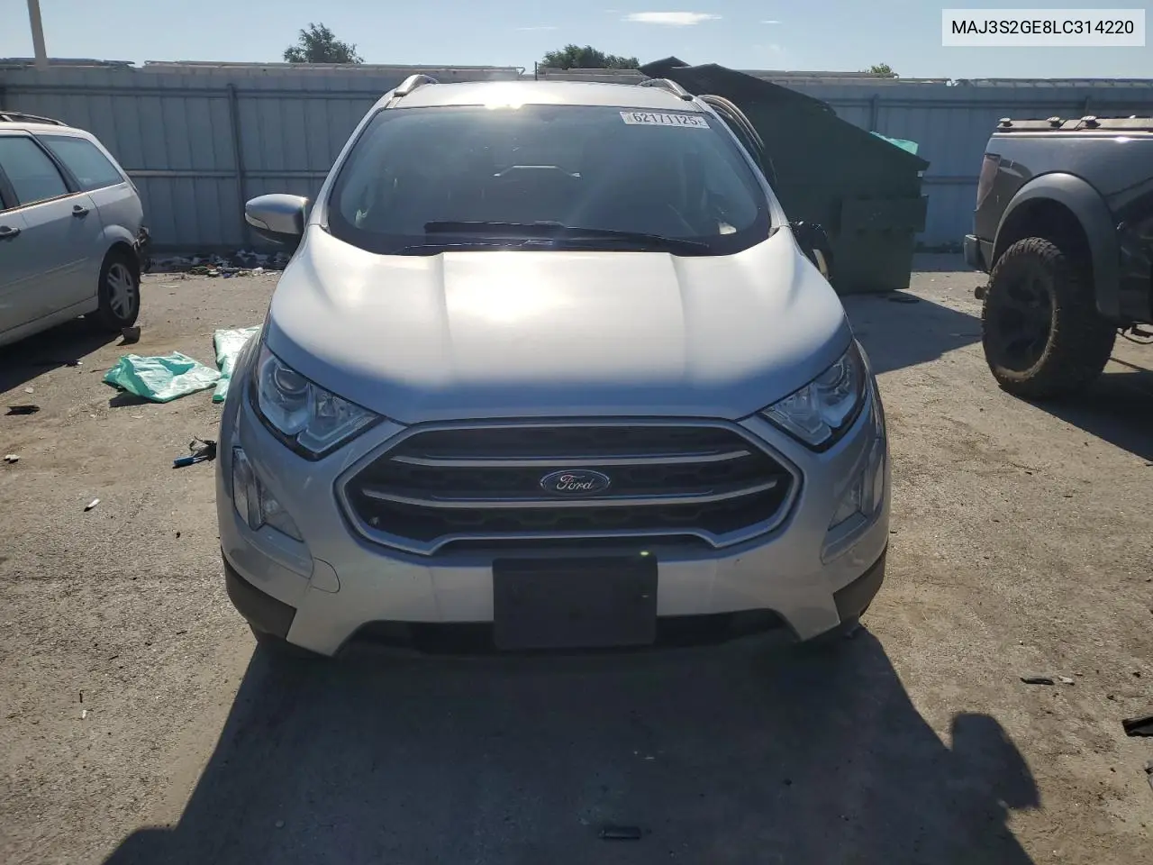 2020 Ford Ecosport Se VIN: MAJ3S2GE8LC314220 Lot: 62171125