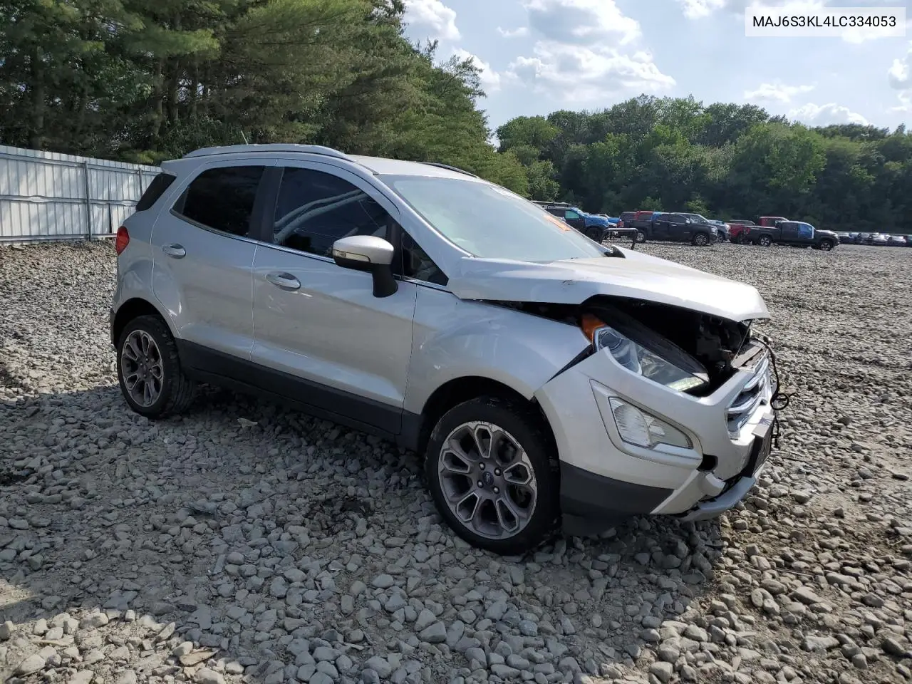 2020 Ford Ecosport Titanium VIN: MAJ6S3KL4LC334053 Lot: 62257435