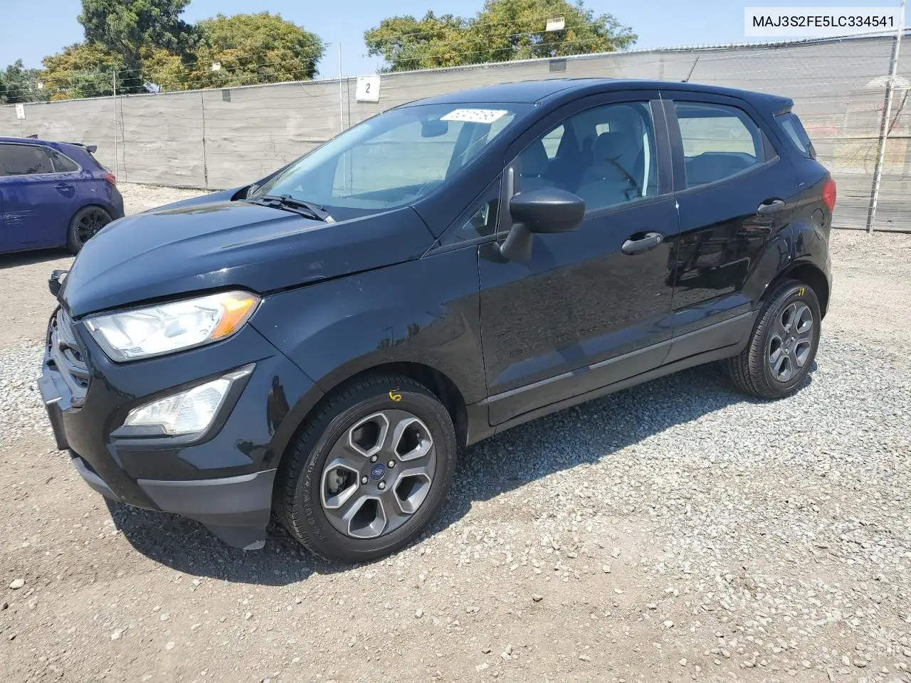 2020 Ford Ecosport S VIN: MAJ3S2FE5LC334541 Lot: 62416195