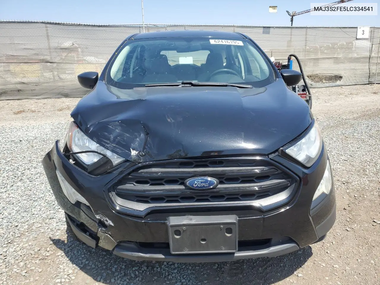 2020 Ford Ecosport S VIN: MAJ3S2FE5LC334541 Lot: 62416195