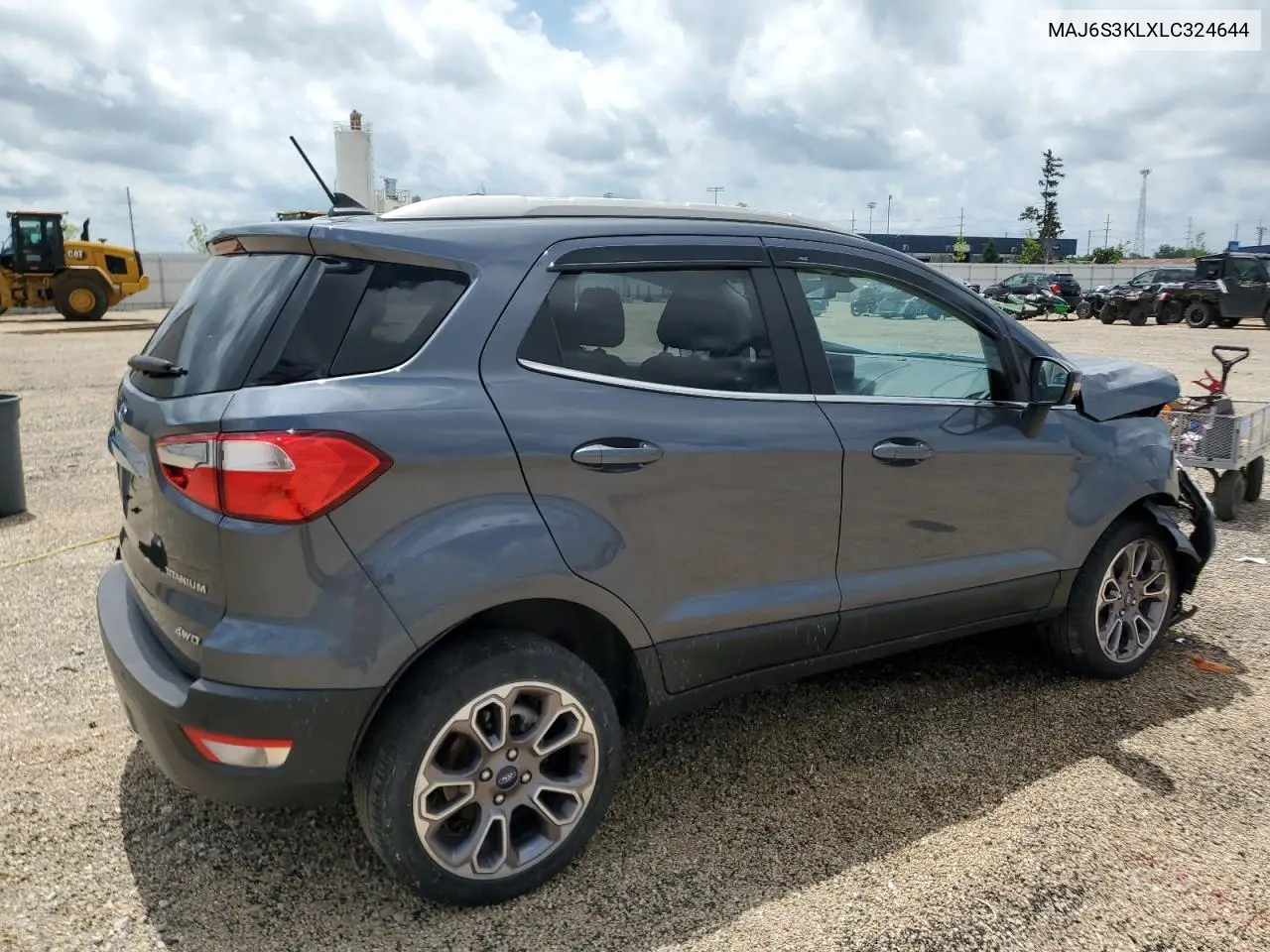 2020 Ford Ecosport Titanium VIN: MAJ6S3KLXLC324644 Lot: 62463855