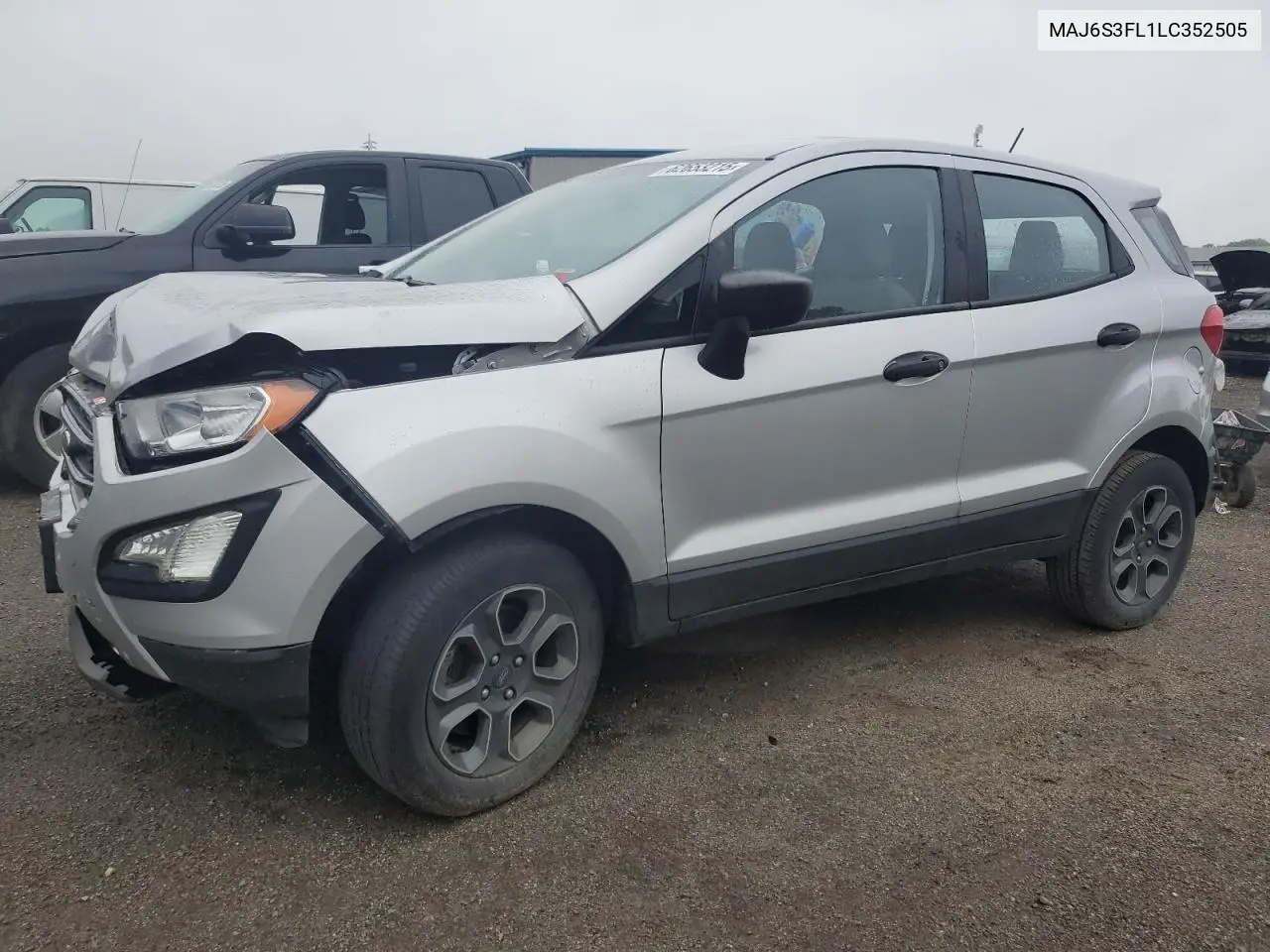 2020 Ford Ecosport S VIN: MAJ6S3FL1LC352505 Lot: 62653215
