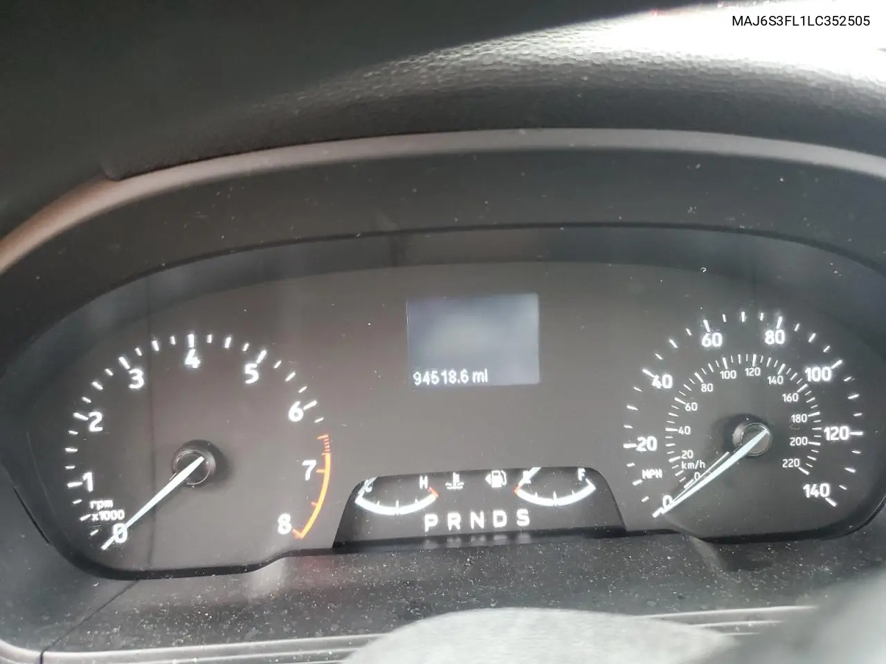 2020 Ford Ecosport S VIN: MAJ6S3FL1LC352505 Lot: 62653215