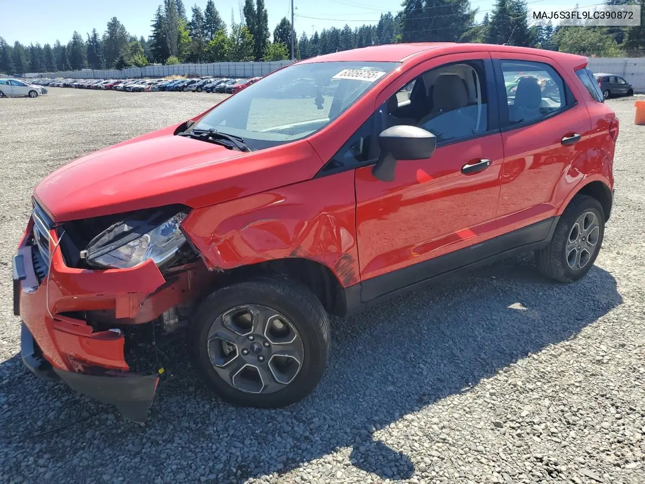 2020 Ford Ecosport S VIN: MAJ6S3FL9LC390872 Lot: 63056755
