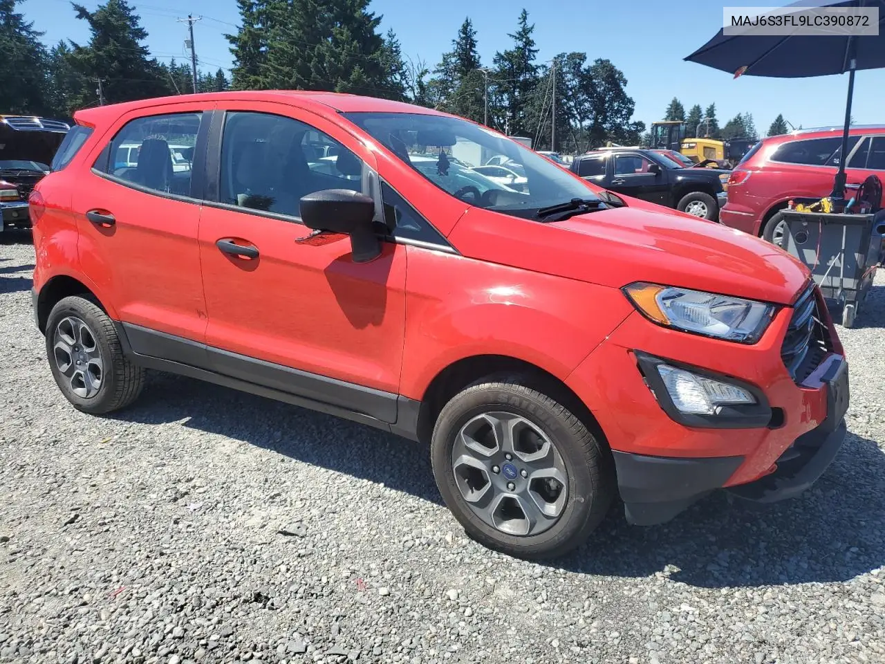 2020 Ford Ecosport S VIN: MAJ6S3FL9LC390872 Lot: 63056755
