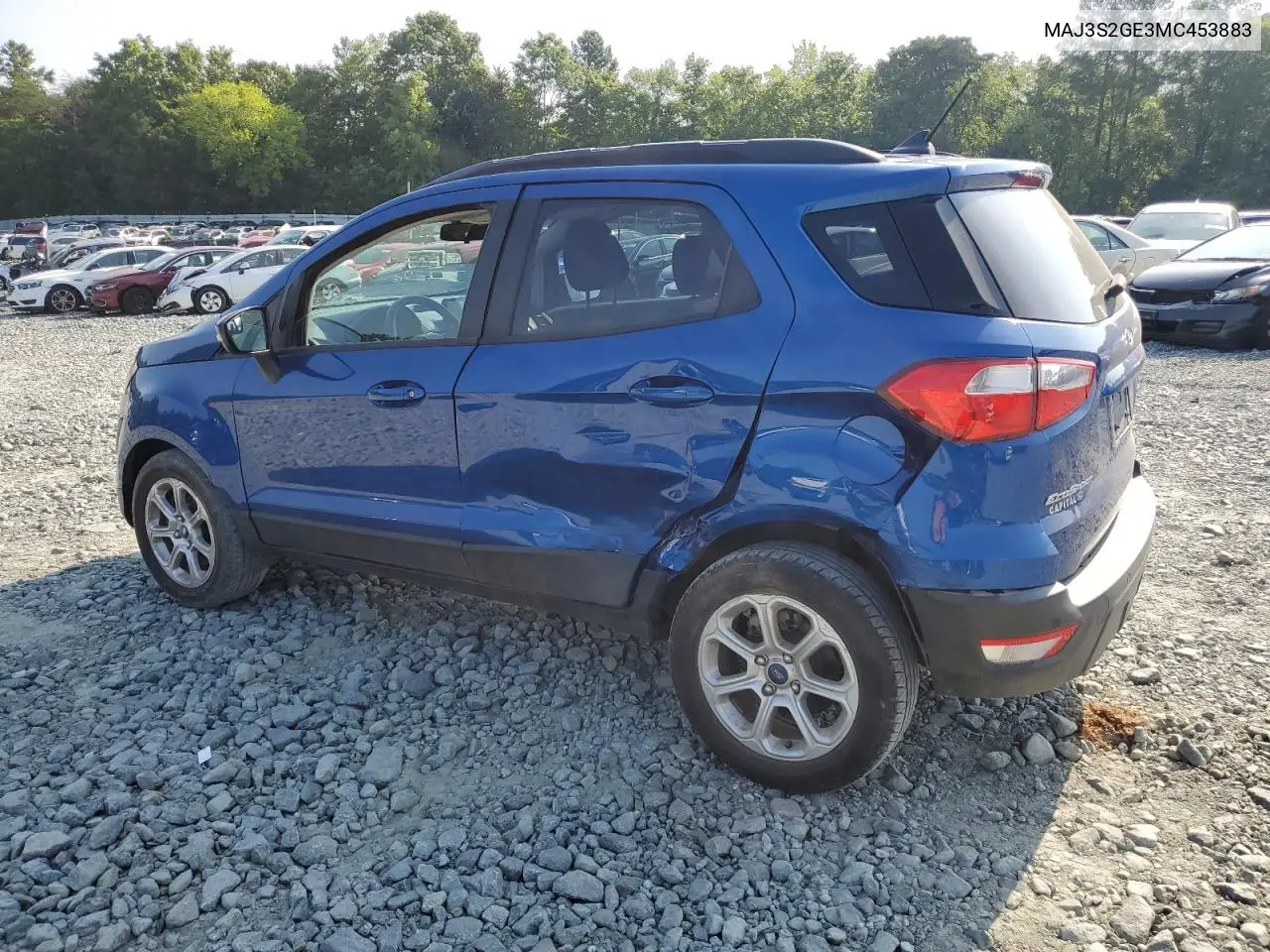 2021 Ford Ecosport Se VIN: MAJ3S2GE3MC453883 Lot: 61891055