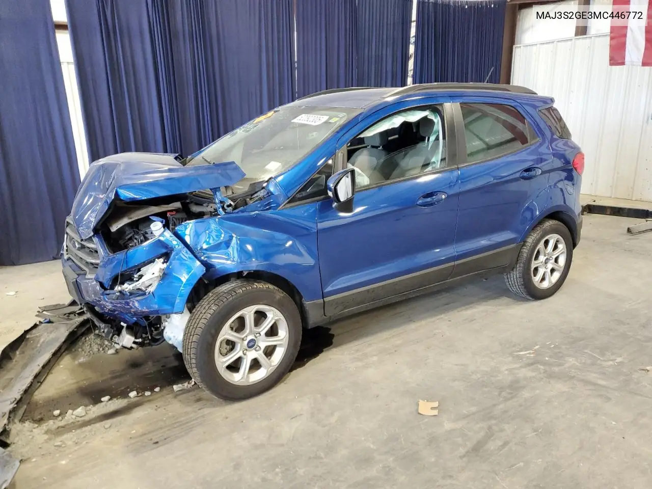 2021 Ford Ecosport Se VIN: MAJ3S2GE3MC446772 Lot: 62092305