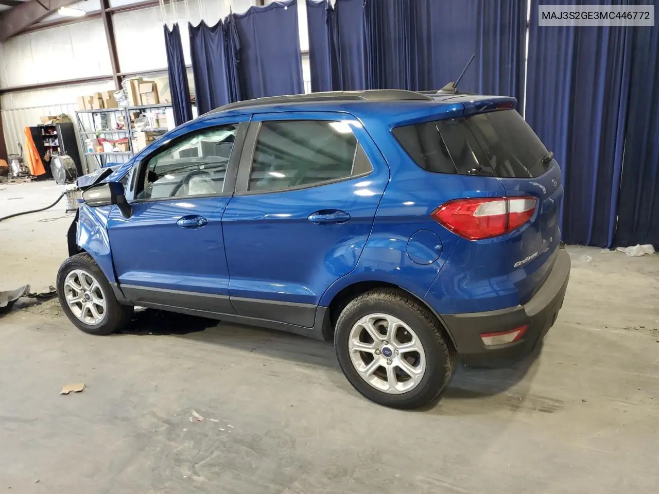 2021 Ford Ecosport Se VIN: MAJ3S2GE3MC446772 Lot: 62092305