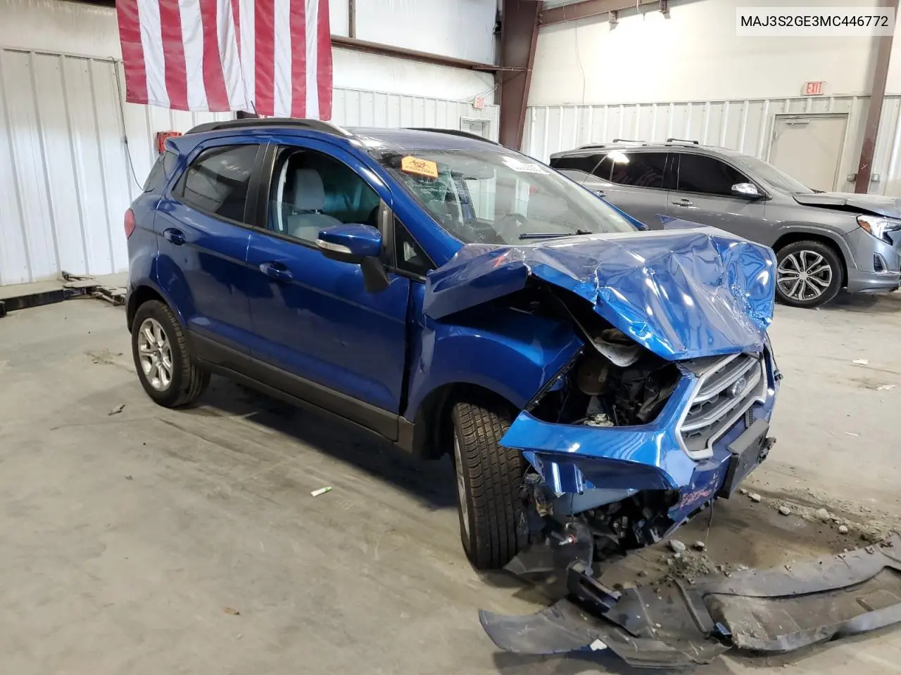 2021 Ford Ecosport Se VIN: MAJ3S2GE3MC446772 Lot: 62092305