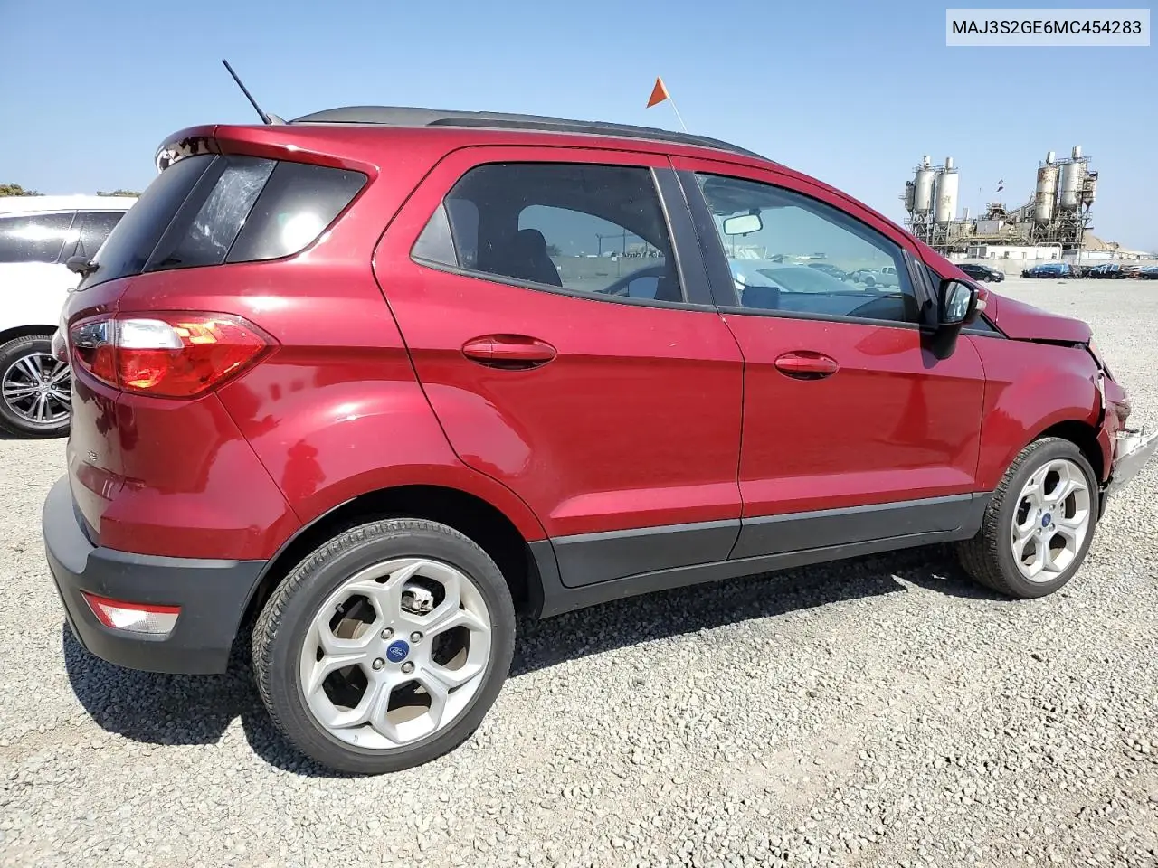 2021 Ford Ecosport Se VIN: MAJ3S2GE6MC454283 Lot: 62180755