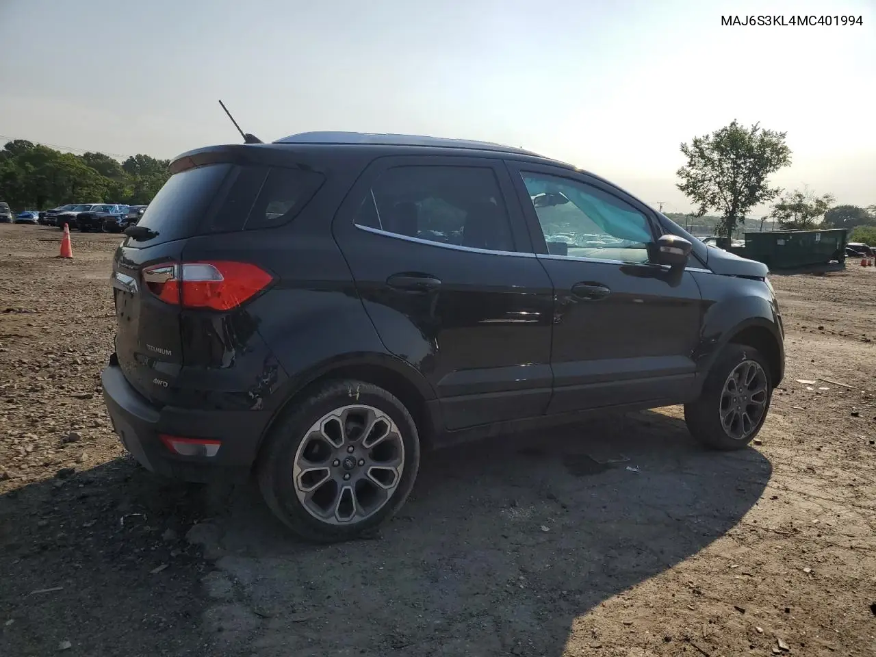 2021 Ford Ecosport Titanium VIN: MAJ6S3KL4MC401994 Lot: 62309765