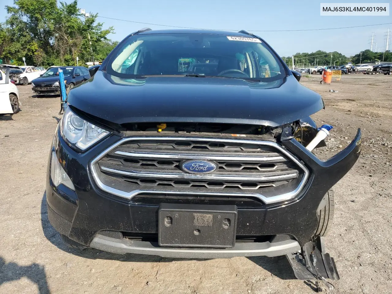 2021 Ford Ecosport Titanium VIN: MAJ6S3KL4MC401994 Lot: 62309765