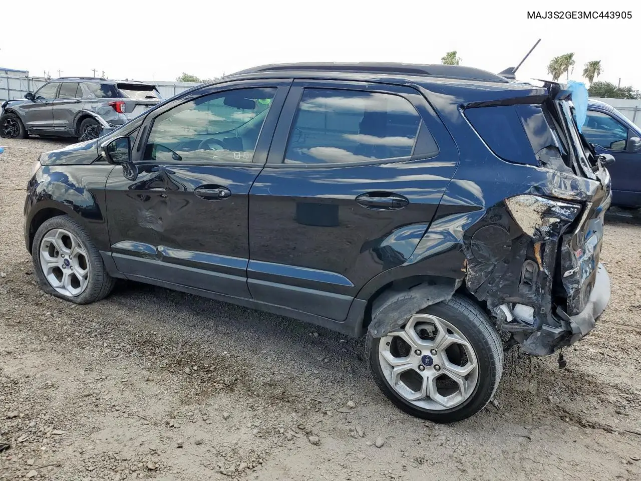 2021 Ford Ecosport Se VIN: MAJ3S2GE3MC443905 Lot: 62382255