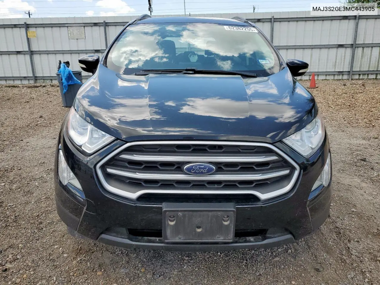 2021 Ford Ecosport Se VIN: MAJ3S2GE3MC443905 Lot: 62382255