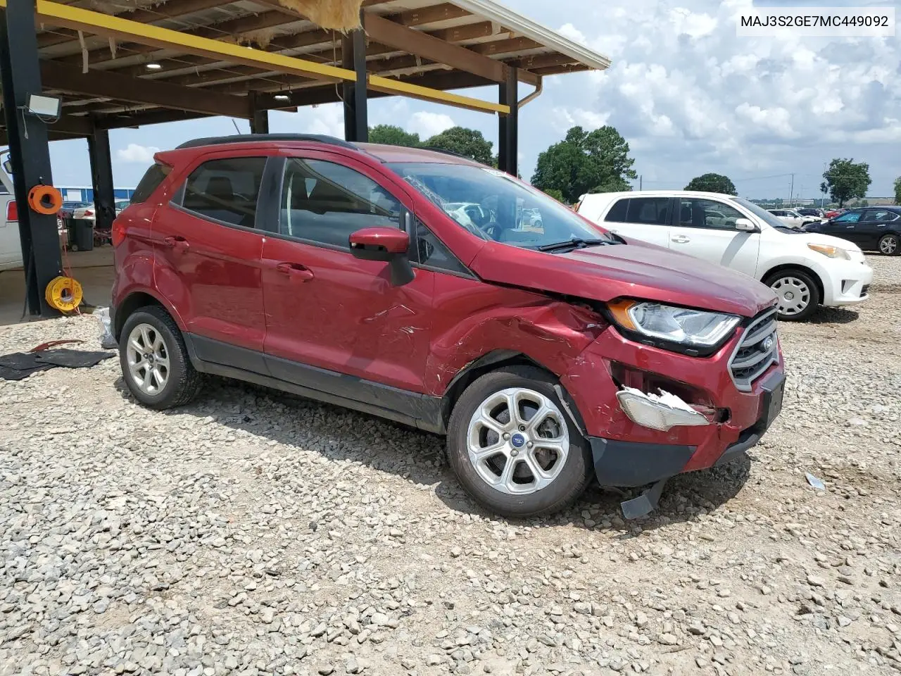2021 Ford Ecosport Se VIN: MAJ3S2GE7MC449092 Lot: 62595175