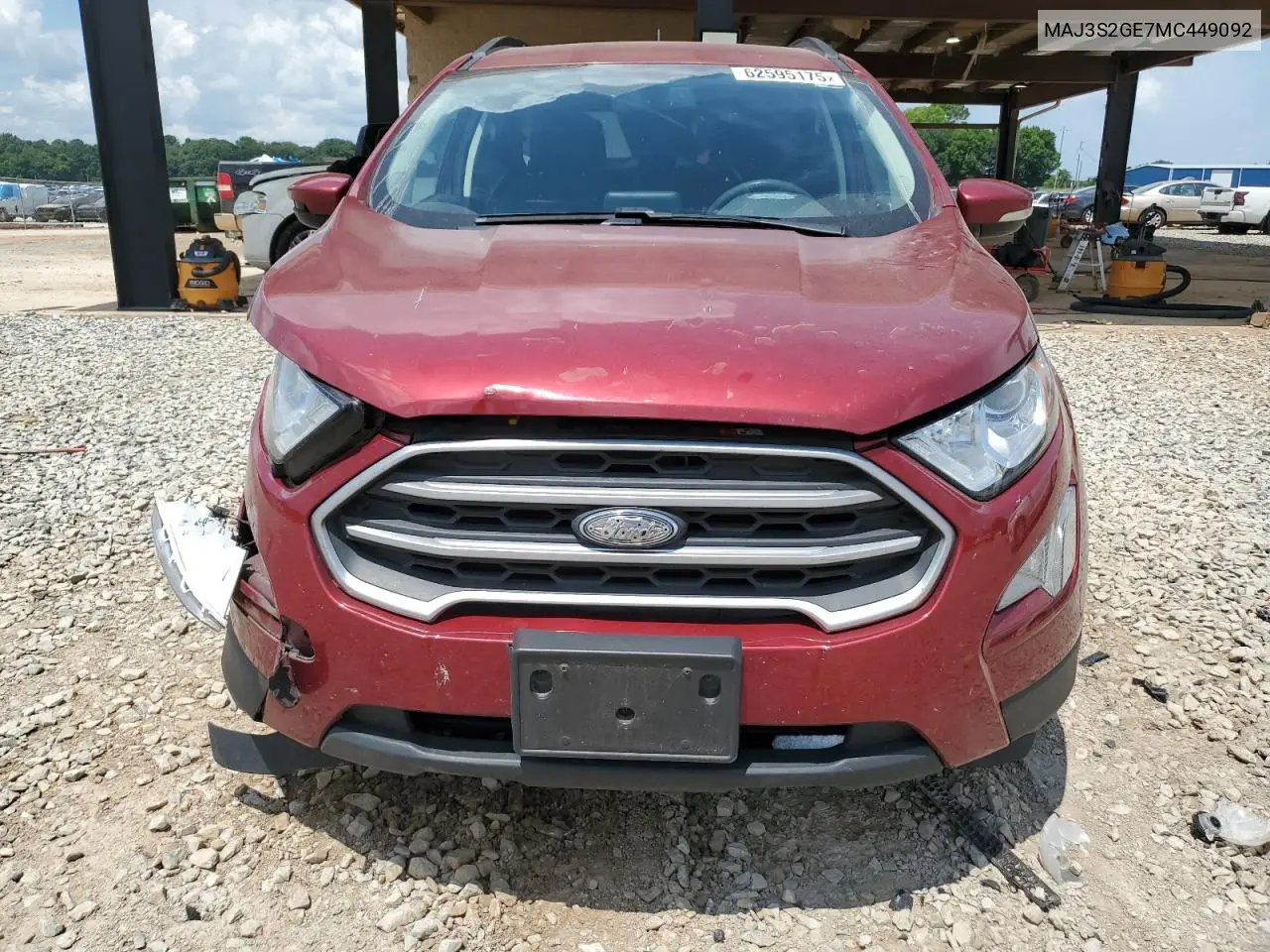 2021 Ford Ecosport Se VIN: MAJ3S2GE7MC449092 Lot: 62595175
