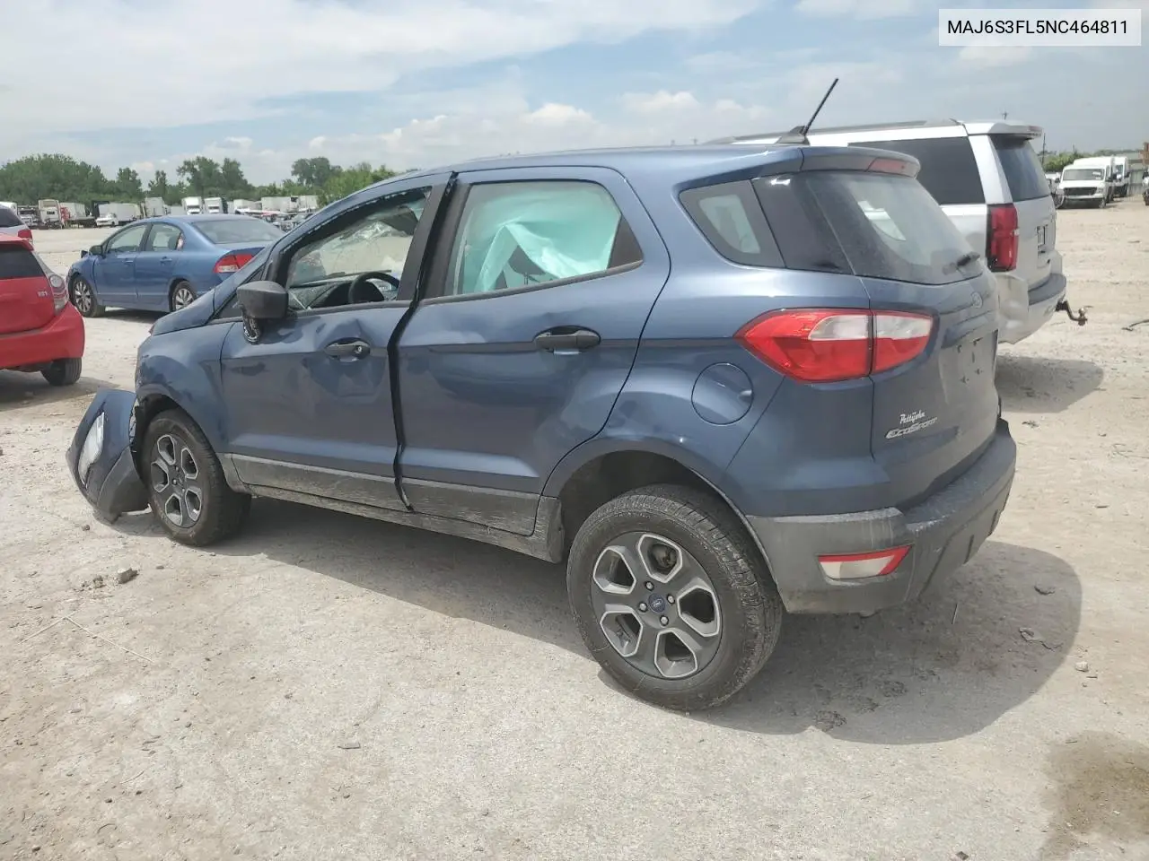 2022 Ford Ecosport S VIN: MAJ6S3FL5NC464811 Lot: 60833635