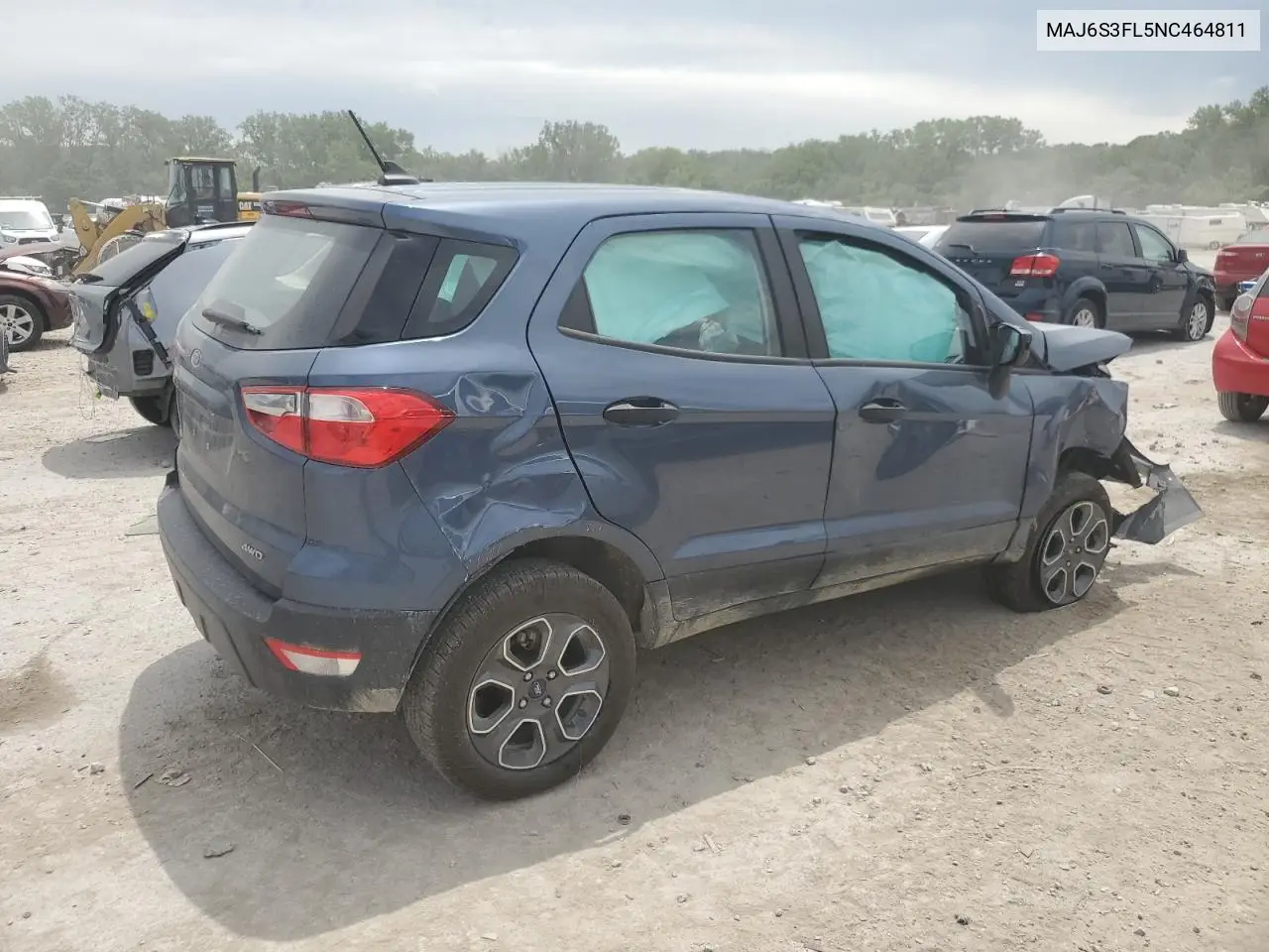 2022 Ford Ecosport S VIN: MAJ6S3FL5NC464811 Lot: 60833635