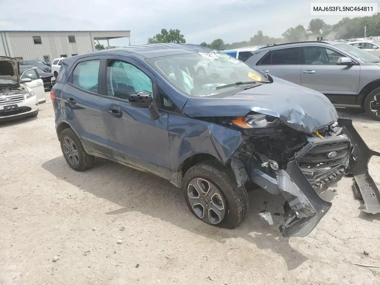 2022 Ford Ecosport S VIN: MAJ6S3FL5NC464811 Lot: 60833635