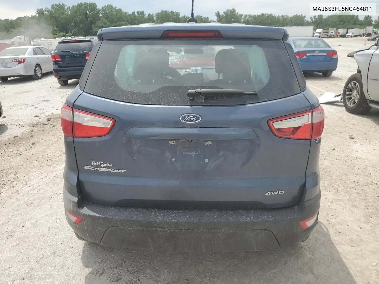 2022 Ford Ecosport S VIN: MAJ6S3FL5NC464811 Lot: 60833635