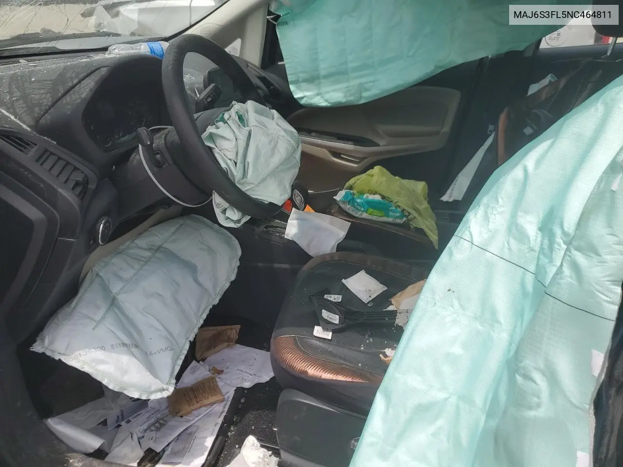 2022 Ford Ecosport S VIN: MAJ6S3FL5NC464811 Lot: 60833635