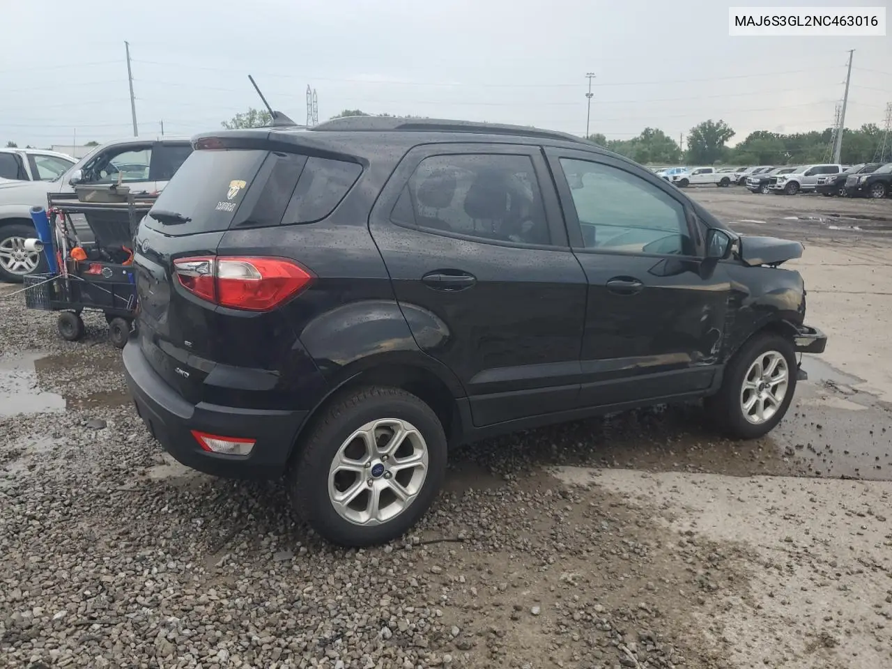 2022 Ford Ecosport Se VIN: MAJ6S3GL2NC463016 Lot: 61960335