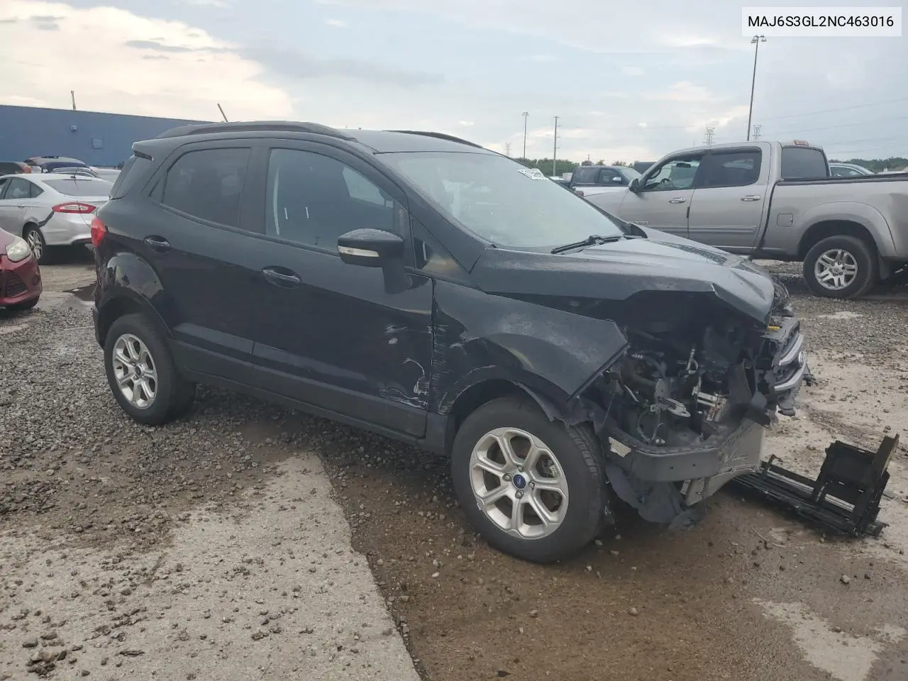 2022 Ford Ecosport Se VIN: MAJ6S3GL2NC463016 Lot: 61960335