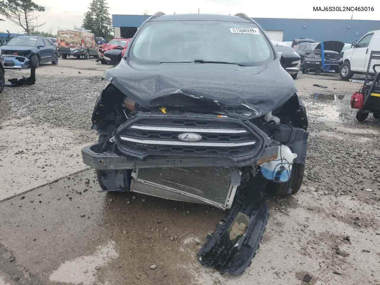 2022 Ford Ecosport Se VIN: MAJ6S3GL2NC463016 Lot: 61960335