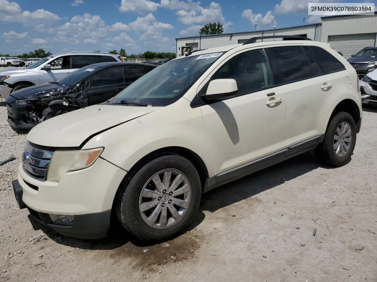 2007 Ford Edge Sel Plus VIN: 2FMDK39C07BB03594 Lot: 56865115