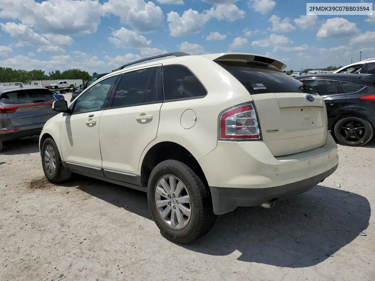 2007 Ford Edge Sel Plus VIN: 2FMDK39C07BB03594 Lot: 56865115