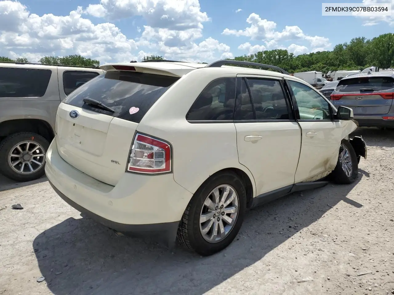 2007 Ford Edge Sel Plus VIN: 2FMDK39C07BB03594 Lot: 56865115